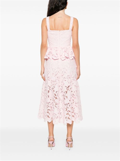 Peplum midi dress SELF PORTRAIT | PF25112MPINK